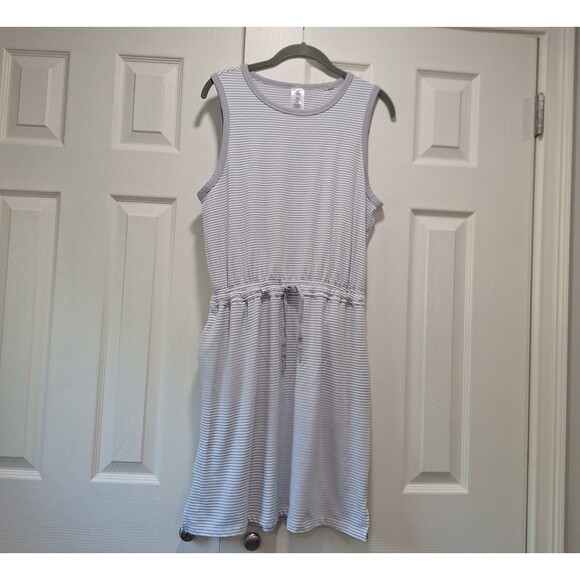 Member’s Mark Striped Sleeveless Dress w/ Pockets Size M - Picture 1 of 7